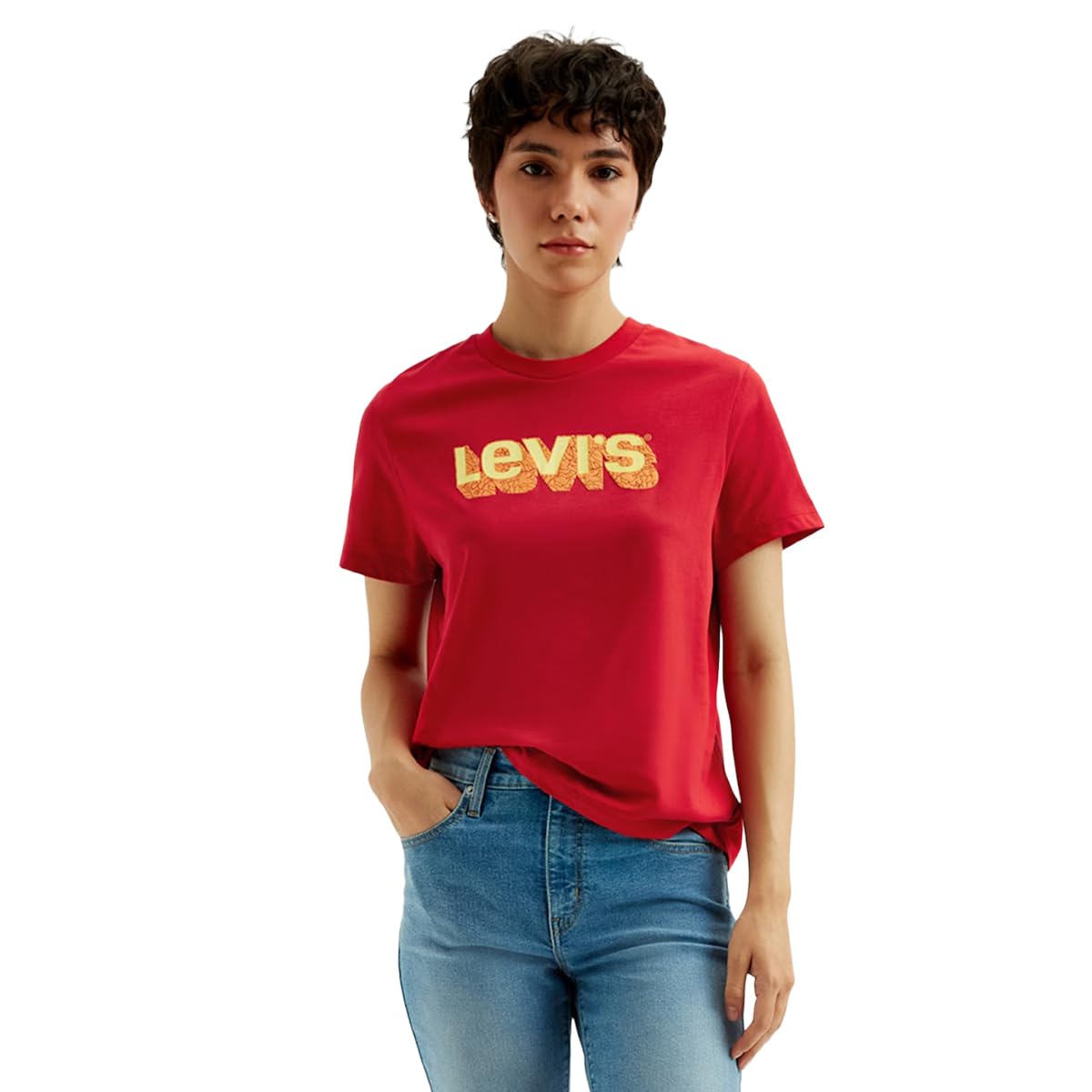 Levi's Women's Printed Regular Fit T-Shirt