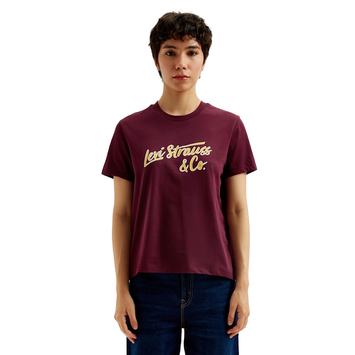 Levi's Women's Printed Regular Fit T-Shirt