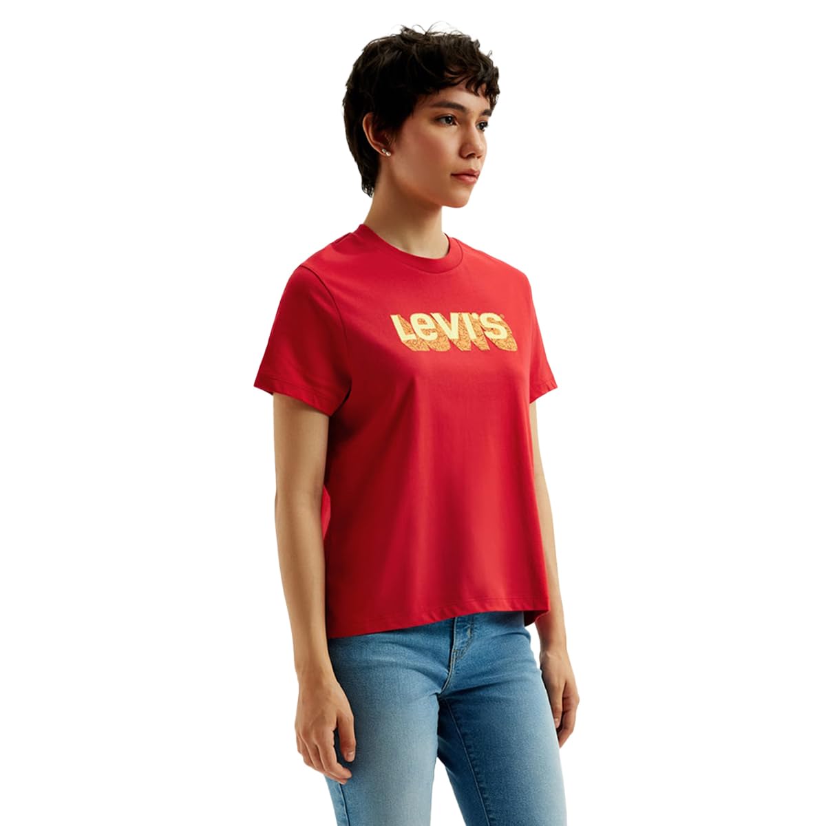 Levi's Women's Printed Regular Fit T-Shirt