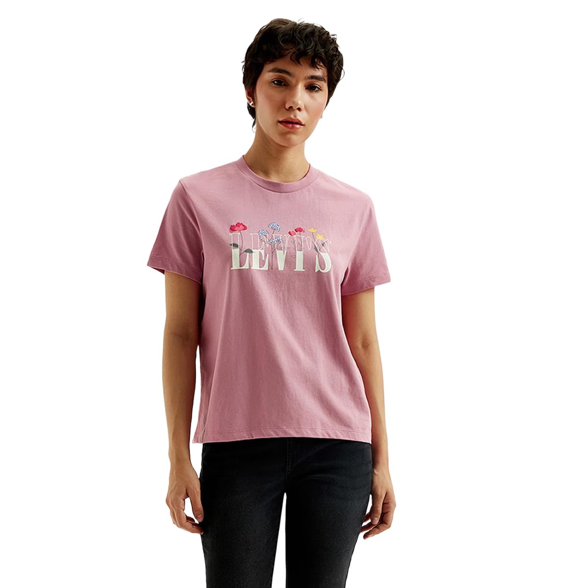 Levi's Women's Printed Regular Fit T-Shirt