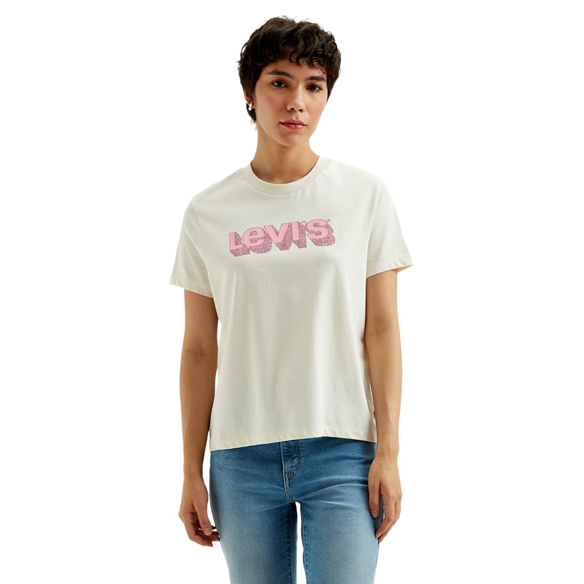 Levi's Women's Printed Regular Fit T-Shirt